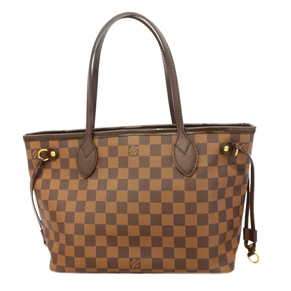 Louis Vuitton Damier Neverfull PM Tote Bag N51109 Ebene (Women's)